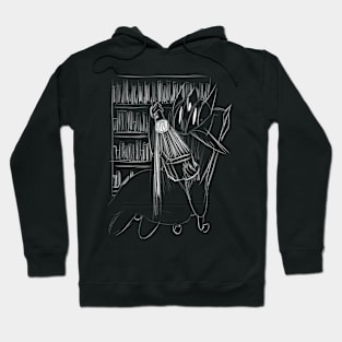 Reading a book in the dark Hoodie